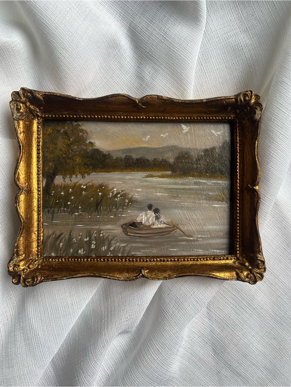 “And the World Was Ours” oil painting framed